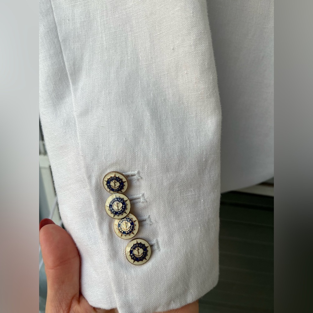 J.Crew White Linen Blazer - Picture 4 of 12